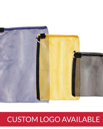Mesh Drawstring Bag with Strap with Imprint