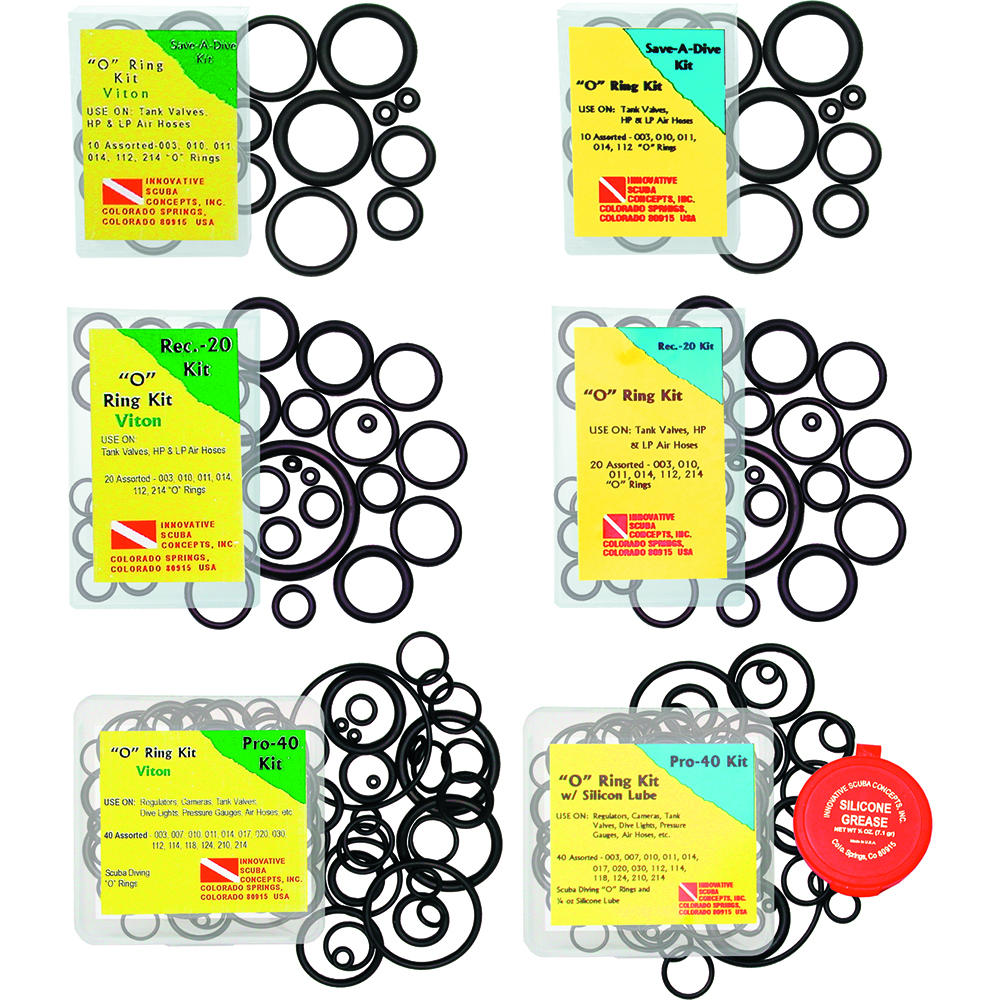 Scuba Diving O-ring kit NBR BUNA 450 pieces assorted 38 common sizes 